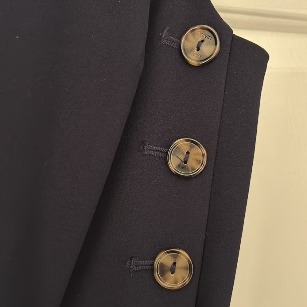 Calvin Klein navy blue midi dress size 4 - Picture 6 of 8